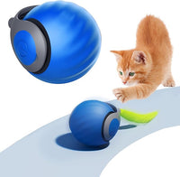 Petgravity 2025 Upgrades Cat Ball Toy with Tail,Interactive Cat Ball for Bored Indoor Cats, Automatic Cat Rolling Ball 2.0 Enrichment Toy, Electric Self Moving Toy, Electronic Rollie Pet Chase