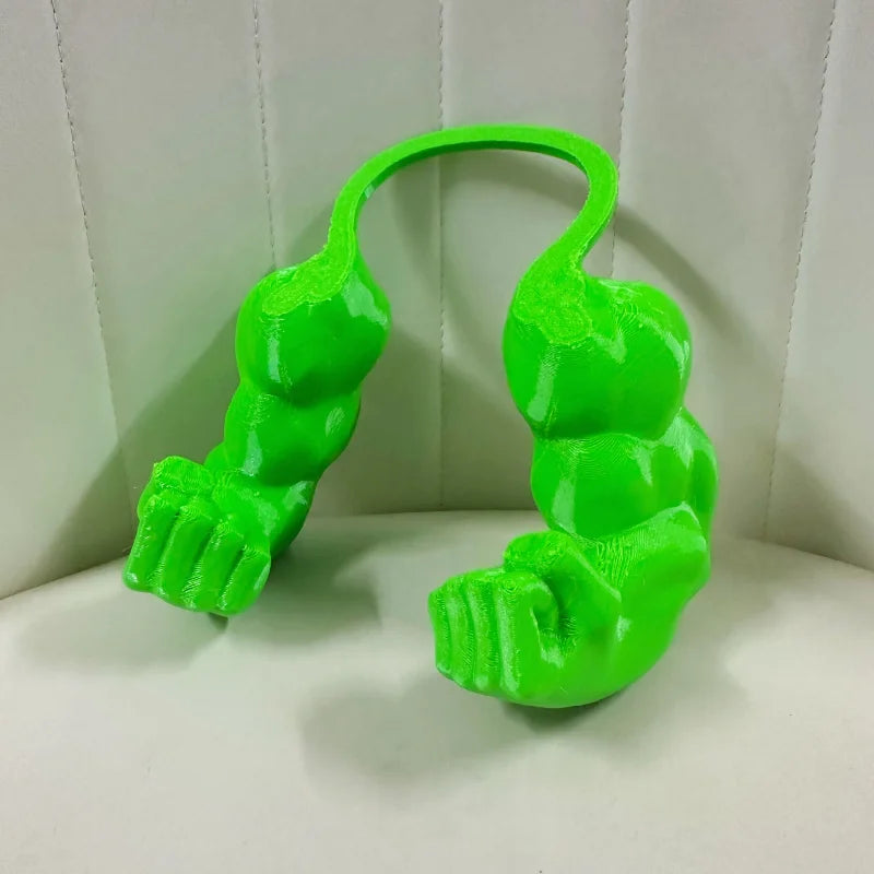 Funny Cat Muscle Arm 3D Printed Invincible Hulk Arm Pet Interactive Neck Hanging Toy Cosplay Costume Props Accessories